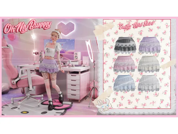 Alpha BABY EMILLY MINI SKIRT - The Sims 4 Custom Content