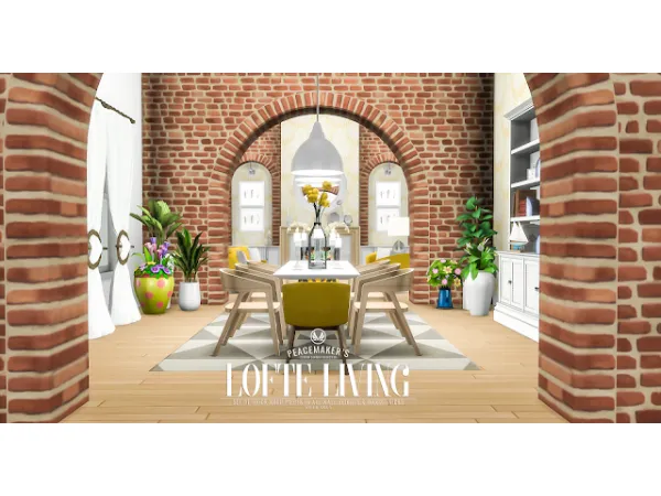 Maxis Match LofteLiving by simsationaldesigns - The Sims 4 Custom Content
