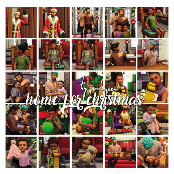 Mix Home for Christmas by simsfinds - The Sims 4 Custom Content