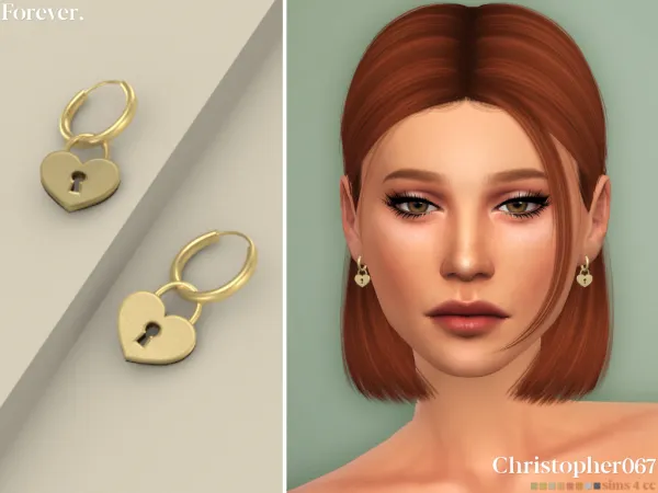 Mix FOREVER EARRINGS by simsfinds - The Sims 4 Custom Content