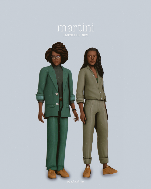 Maxis Match martini clothing set by simsfinds - The Sims 4 Custom Content
