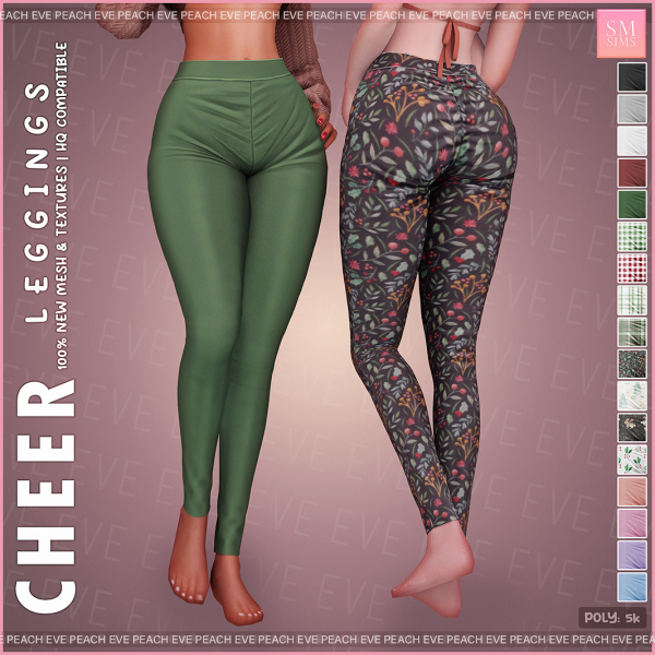 Alpha Cheer Leggings by smsims - The Sims 4 Custom Content