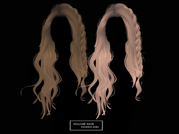 Alpha Gilliam Hair - The Sims 4 Custom Content