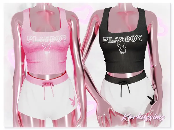 Alpha Playboy set by korkassims - The Sims 4 Custom Content