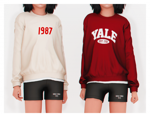 Alpha Dice Sweater by plbsims - The Sims 4 Custom Content