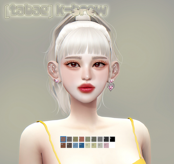 Mix eyebrow by simsfinds - The Sims 4 Custom Content