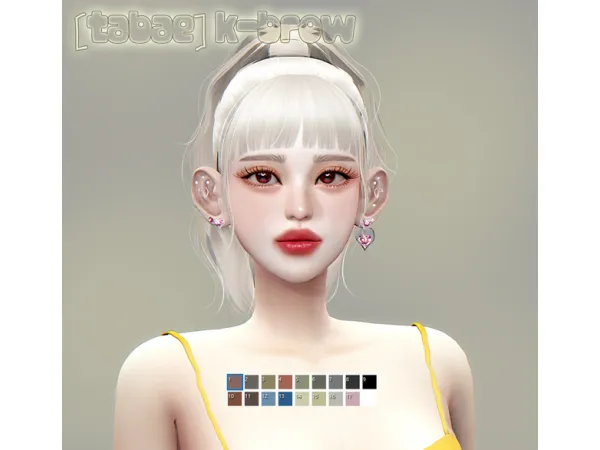 Mix eyebrow by Tabae K - The Sims 4 Custom Content