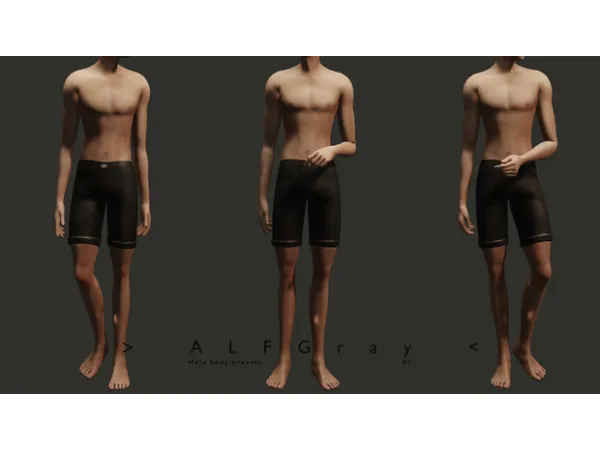 Alpha Male body presets 01 by simsfinds - The Sims 4 Custom Content