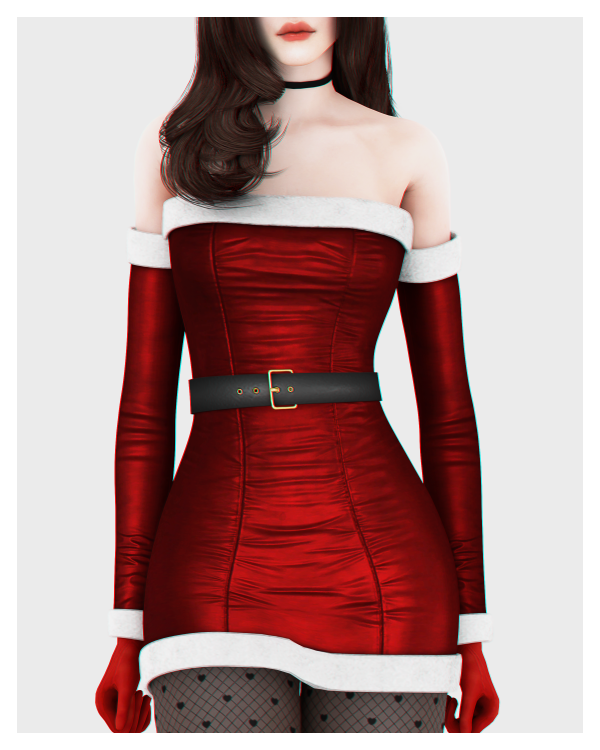 Alpha Ivy Dress by BackTrack - The Sims 4 Custom Content