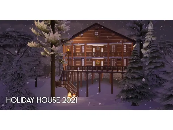 Maxis Match Holiday House 2021 - The Sims 4 Custom Content