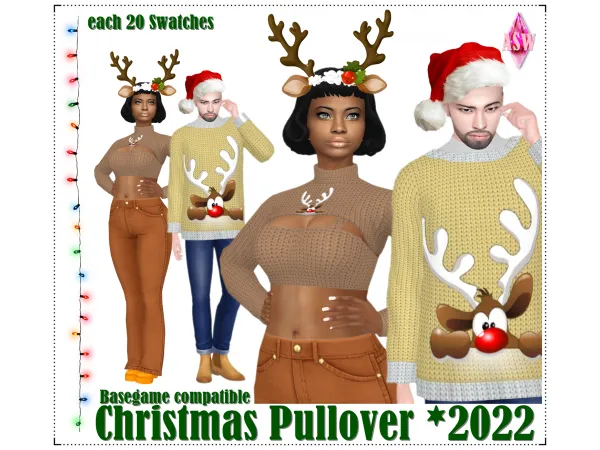 Christmas Pullover 2022 by Annett's Sims 4 Welt * ASW