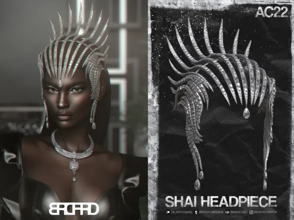 Alpha SHAI HEADPIECE [AC22 DAY 22] - The Sims 4 Custom Content