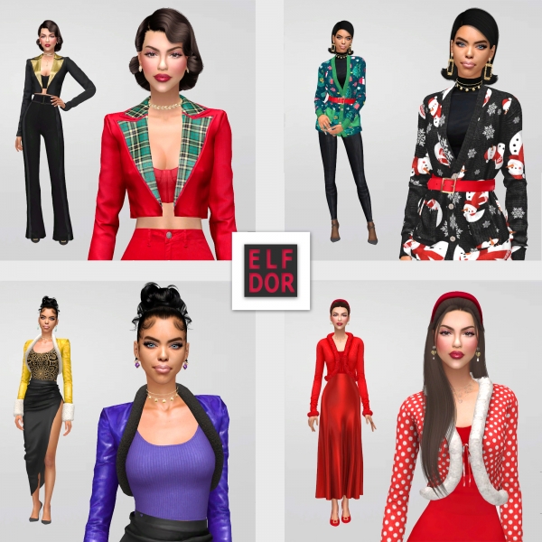 Alpha December Collection 3 by elfdor - The Sims 4 Custom Content