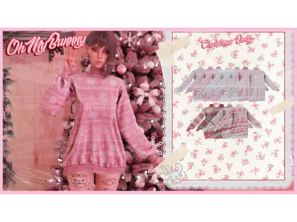 Alpha BABY CHRISTMAS DOLLY by ohmybunnny2 - The Sims 4 Custom Content