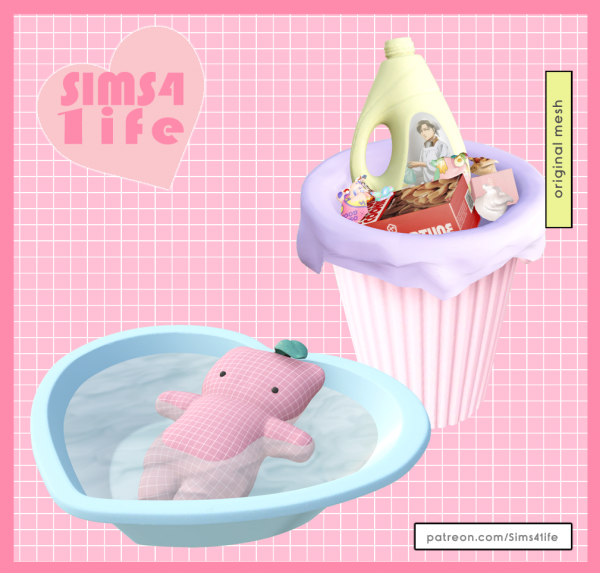 Alpha Tidying up mini set by sims41ife - The Sims 4 Custom Content
