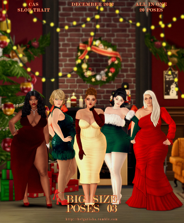 Mix ( ) Big size poses 03 Pose Pack CAS by simsfinds - The Sims 4 Custom Content