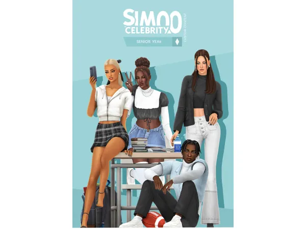 Maxis Match Senior Year Pack by simcelebrity00 - The Sims 4 Custom Content
