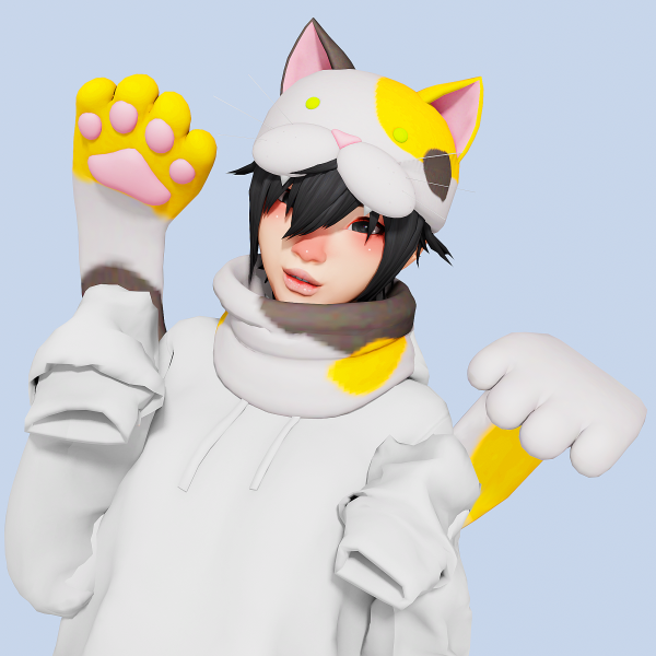 Mix Neko Scarf Hat by simsfinds - The Sims 4 Custom Content