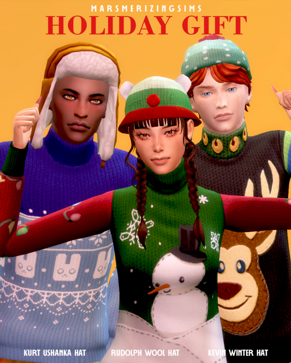 Maxis Match Winter Holiday Gift by simsfinds - The Sims 4 Custom Content