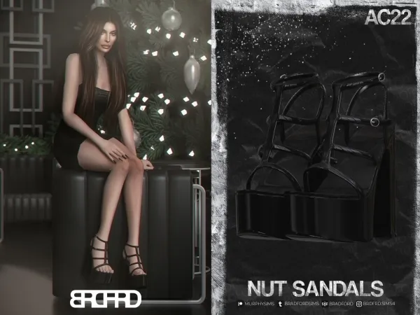 Alpha NUT SANDALS [AC22 DAY 24] by bradford - The Sims 4 Custom Content