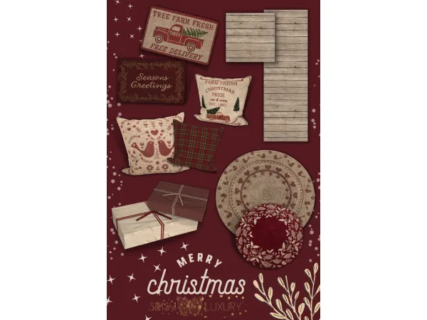 Alpha 2022 Christmas Collab SimPearls Advent Calendar by Sims4Luxury - The Sims 4 Custom Content