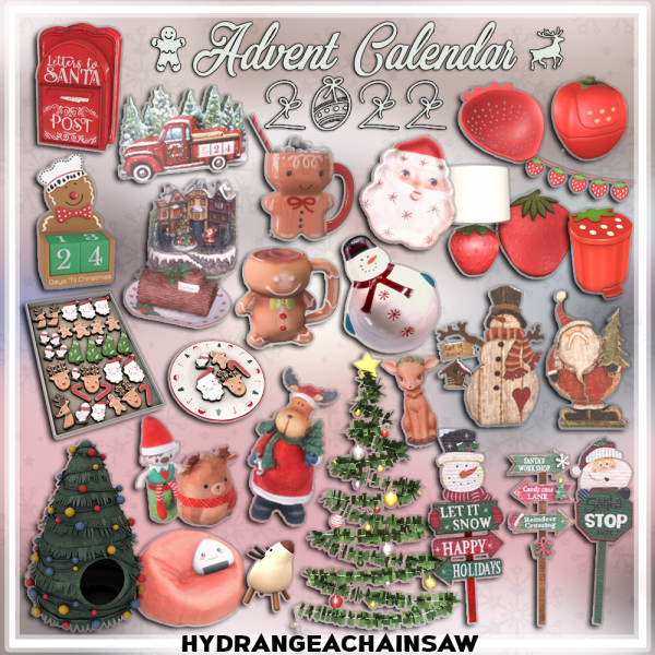 Alpha Christmas Advent Calendar 41794326822415 by hydrangeachainsaw - The Sims 4 Custom Content
