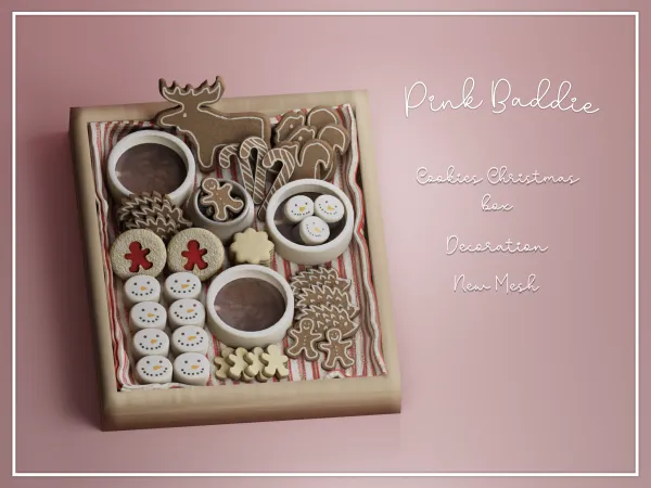 Alpha Cookie Christmas Box - The Sims 4 Custom Content