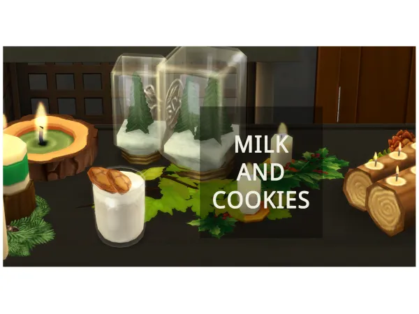 Maxis Match MILK AND COOKIES by simsfinds - The Sims 4 Custom Content