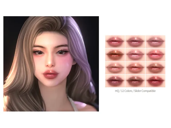 Alpha Lipstick S4 by Chih - The Sims 4 Custom Content