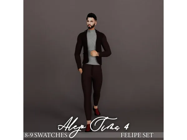Alpha Felipe set by Alejo Sims 4 - The Sims 4 Custom Content