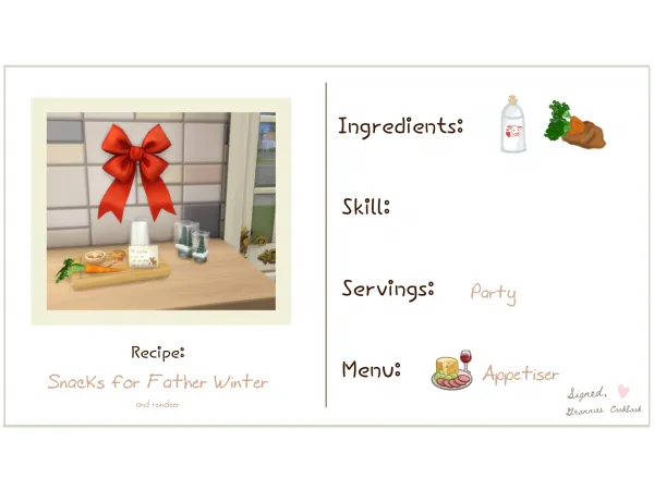 Maxis Match Snacks for Father Winter by Littlbowbub - The Sims 4 Custom Content