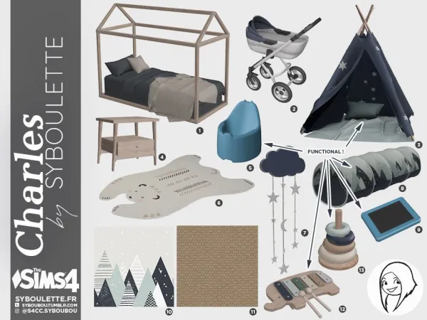 Alpha CHARLES TODDLER SIMS 4 by syboulette - The Sims 4 Custom Content