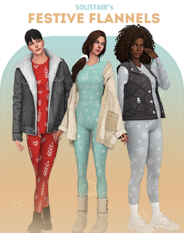Maxis Match Festive Flannels (MF) by simsfinds - The Sims 4 Custom Content