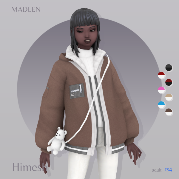 Maxis Match Himesh Jacket Bag (Adult) by madlensims - The Sims 4 Custom Content