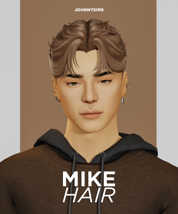 Maxis Match Mike Hair by simsfinds - The Sims 4 Custom Content