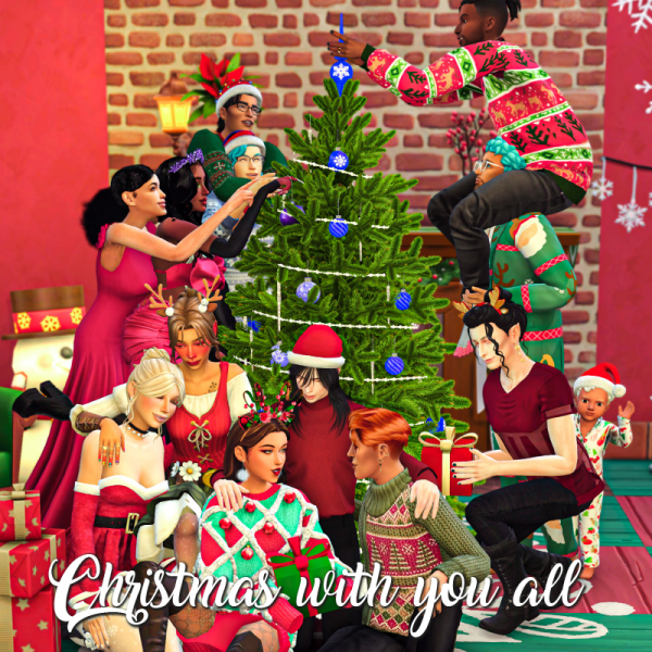 Mix Christmas with you all by simsfinds - The Sims 4 Custom Content