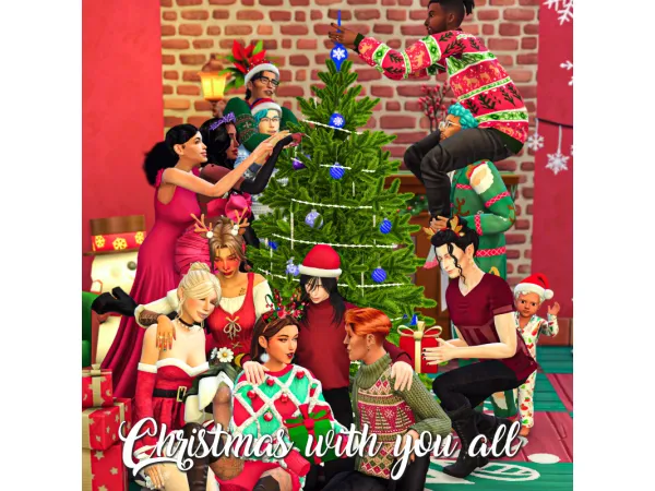 Mix Christmas with you all by simmireen - The Sims 4 Custom Content