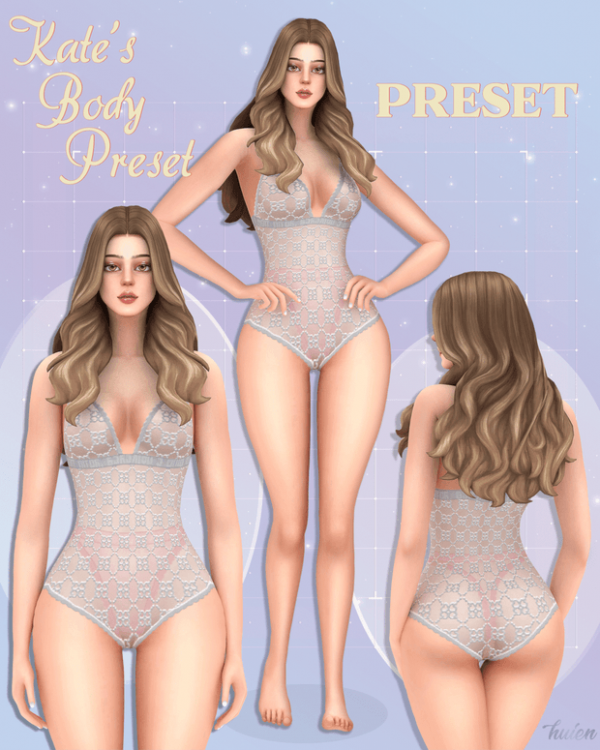 Alpha Kate's Body Preset by simsfinds - The Sims 4 Custom Content