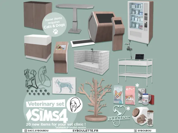 Alpha VETERINARY VET CLINIC SIMS 4 by simsfinds - The Sims 4 Custom Content