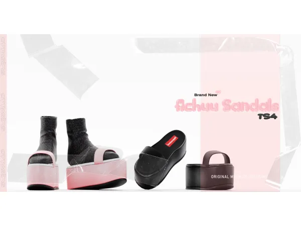 Alpha OPPASIMS Achuu Sandals Public 1227 by simsfinds - The Sims 4 Custom Content