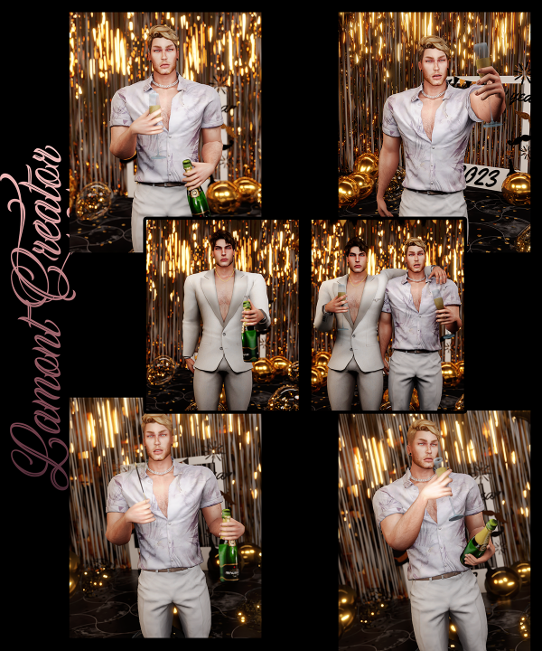 Mix Happy New Year by lamontcreatorr - The Sims 4 Custom Content