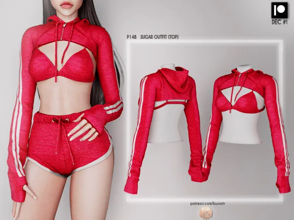 Alpha SUGAR OUTFIT P148 + P149 tr by busra - The Sims 4 custom content