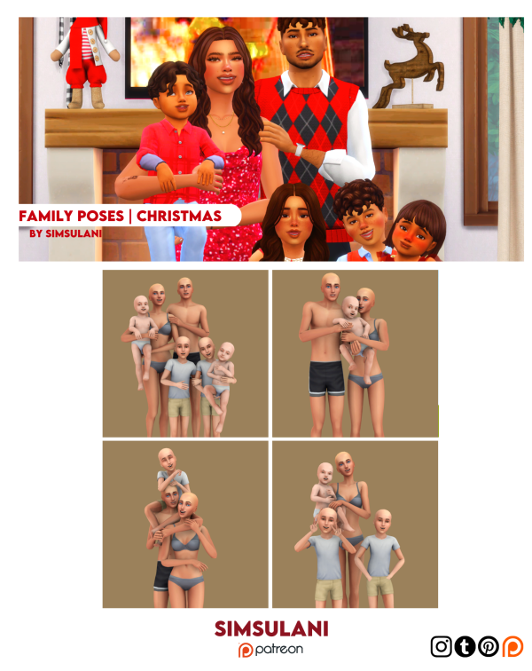 Mix 321 Pose Pack Family Poses by simsfinds - The Sims 4 Custom Content