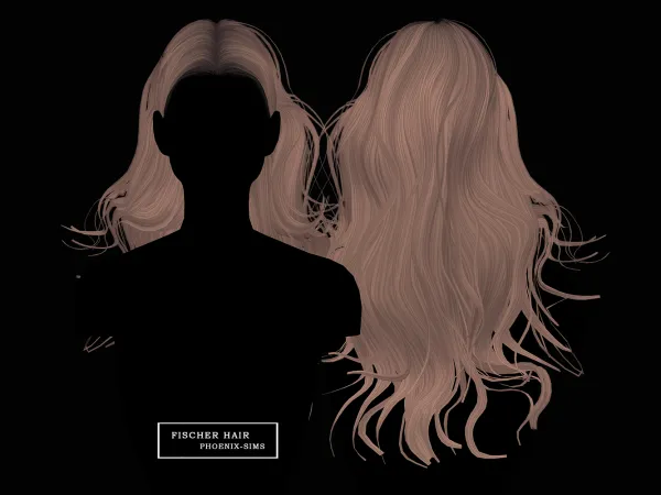 Alpha Fischer Hair by phoenixsims4 - The Sims 4 Custom Content