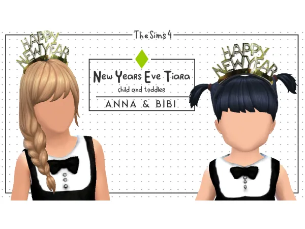 Mix New Years Eve Tiara [AnnaBibi] by Anna Bibi - The Sims 4 Custom Content