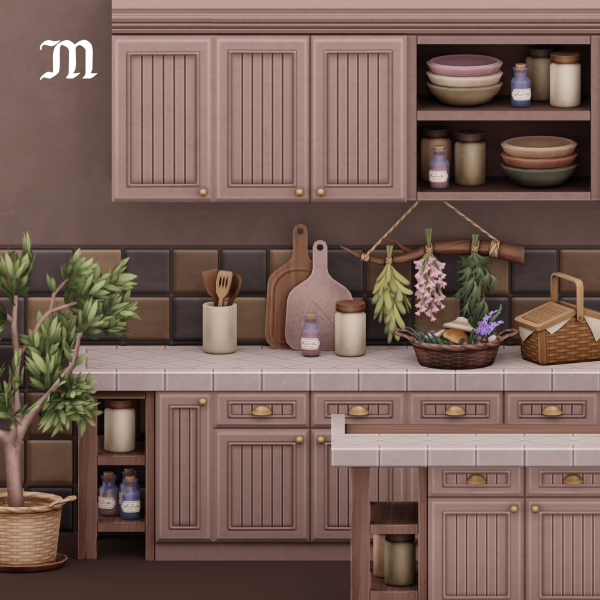 Maxis Match Herbalist Kitchen by simsfinds - The Sims 4 Custom Content