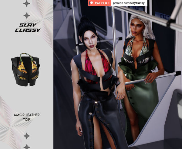 Alpha SC147 AMOR TOP by slayclassy - The Sims 4 Custom Content
