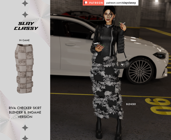 Alpha SC147 RIVA SKIRT by slayclassy - The Sims 4 Custom Content