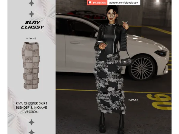 Alpha SC147 RIVA SKIRT - The Sims 4 Custom Content