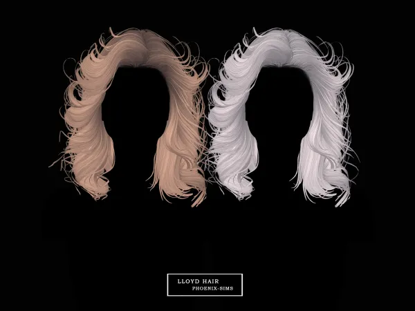 Alpha Lloyd Hair - The Sims 4 Custom Content